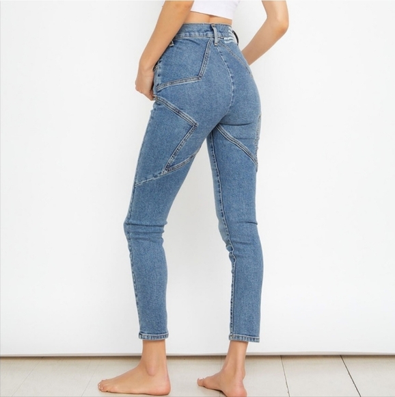 Revice Denim Star Booty Cropped Jeans - Picture 1 of 11